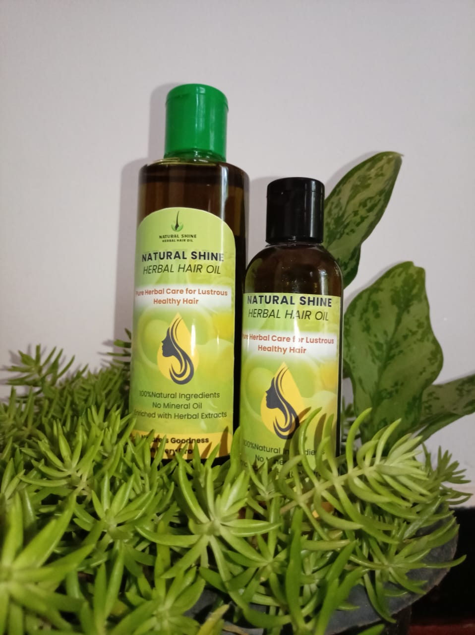 Natural Shine Hair Oil Bottle 2